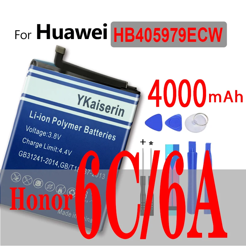 Аккумулятор HB405979ECW для Huawei Y6 II Y7 Pro Y3 Y5 2017 Honor 6C 6A 7A 7S 8A 8S P9 Lite Mini 6 Play Enjoy 6S 7 Nova