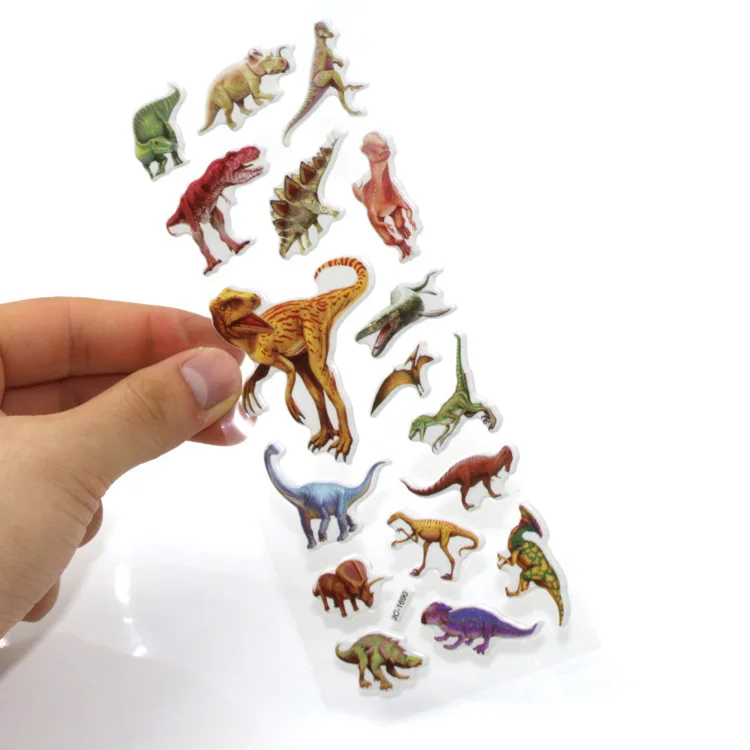 

Factory Outlet Children's Anime Stickers Dinosaur Puzzle Cartoon Stickers Kids Reward Bubble Stickers