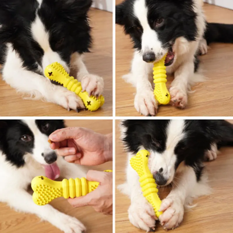 Игрушка Собака Щенок жевательные игрушки в форме кости протекающие для еды