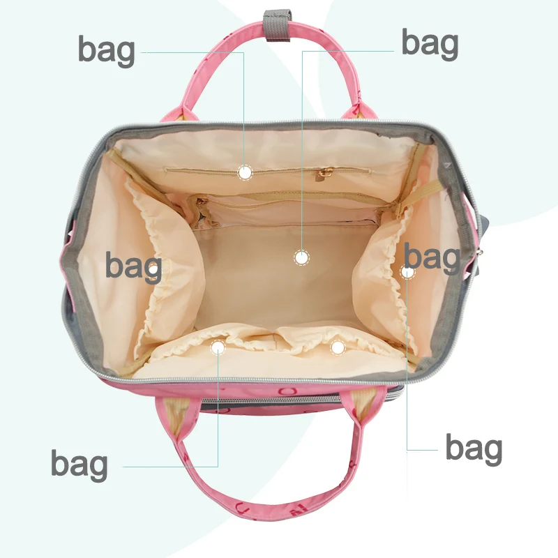 Disney Mommy Waterproof diaper bag Bottle Feeding Insulation bags with USB heater Backpack Baby Bags For Mom Storage | Мать и ребенок