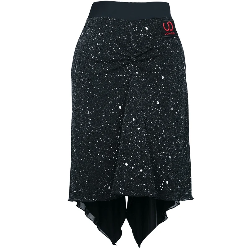 

2020 Latin Dance Skirts Women Sexy Performance Clothes Cha Cha Rumba Samba Tuxedo Dance Skirt Latin Salsa Dance Dress DQS4116