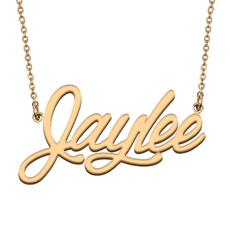Jaylee Custom Name Necklace Customized Pendant Choker Personalized Jewelry Gift for Women Girls Friend Christmas Present