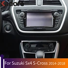 Матовая панель управления для Suzuki Sx4 S-Cross SX4 2018 2017 2016 2015 2014, аксессуары для салона автомобиля