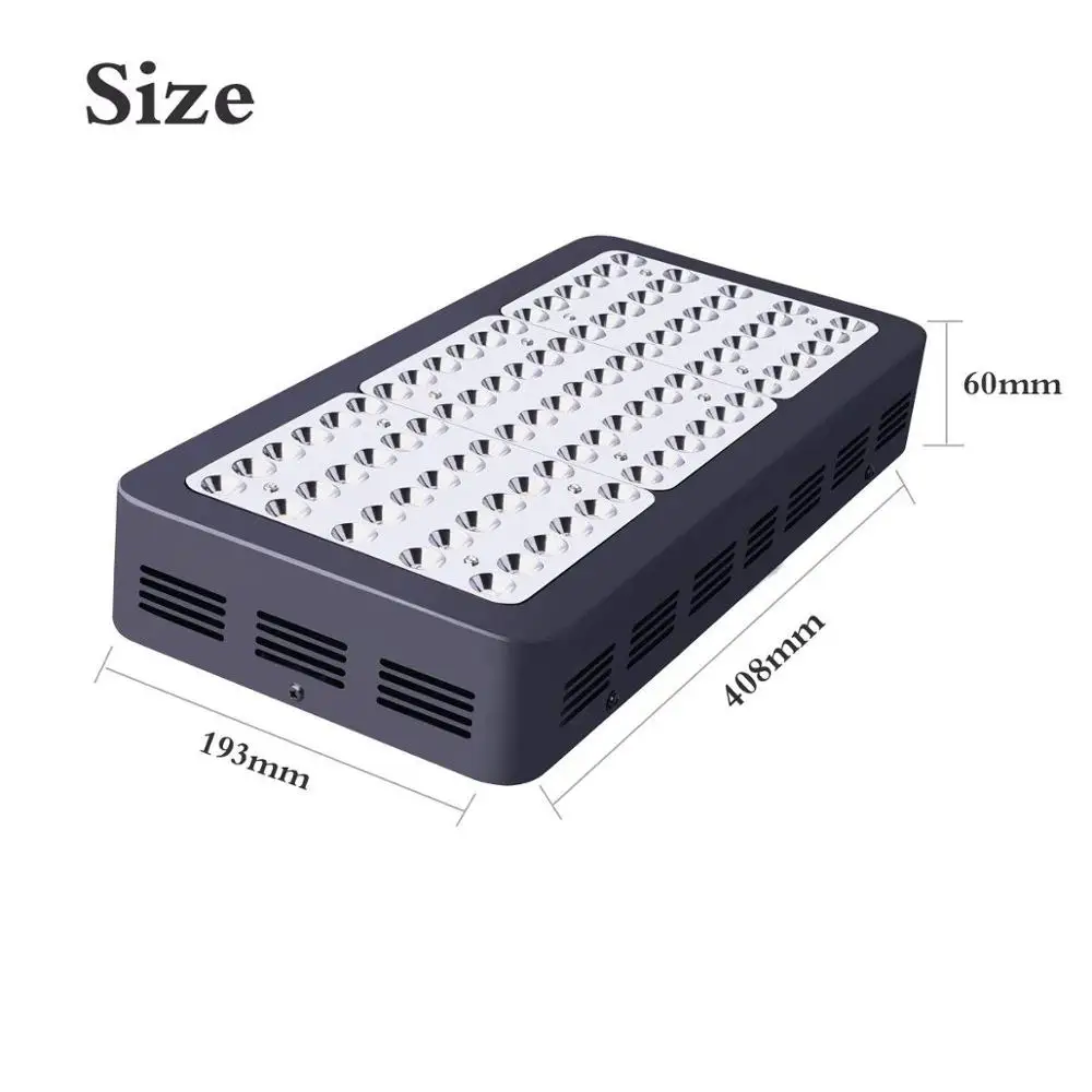 Высокая эффективность полный спектр led grow lights с отражателем 600 Вт/900 Вт/1200 Вт для