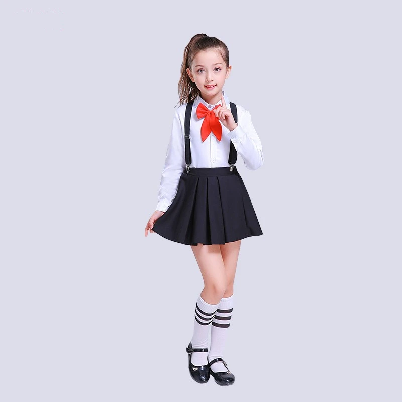 Style5 Детская японская школьная форма, юбка для девочек, для колледжа, хора, сцены, одежда для студентов, корейские модные костюмы - Цвет: Style5