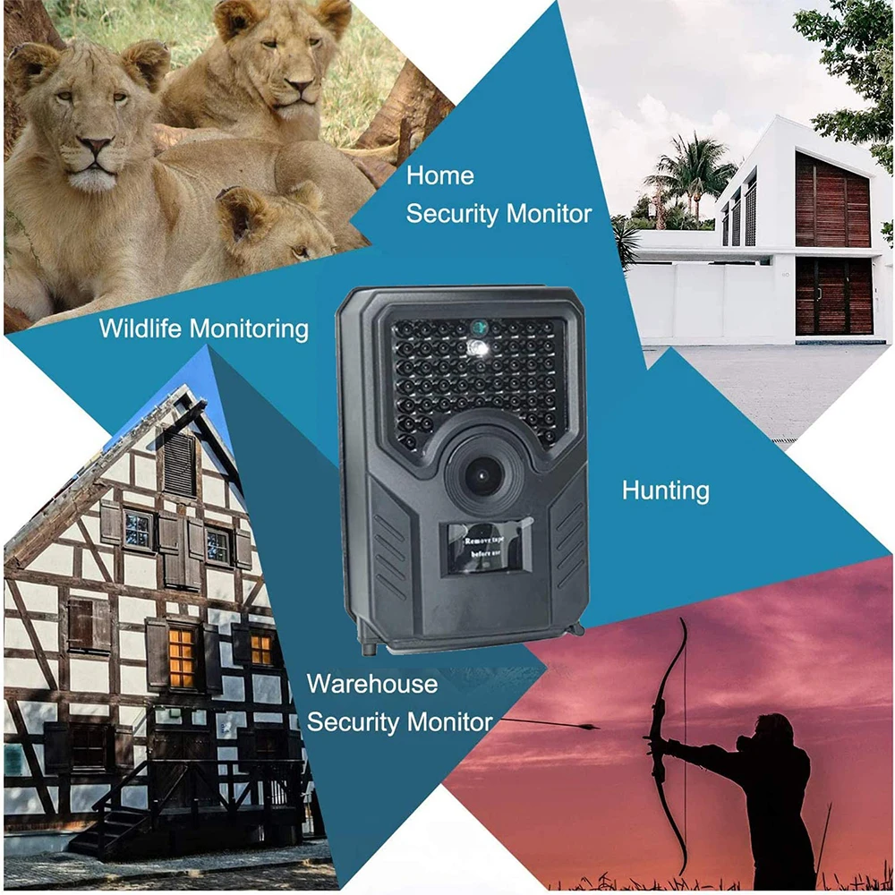 

PR-200BHunting Camera Infrared Night Vision HD 1080P Camcorder Mini Portable Waterproof Camera for Outdoor Wildlife Game