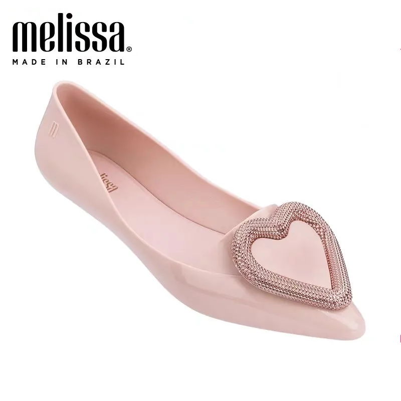 Melissa/обувь; женские прозрачные сандалии; летние женские сандалии; женская обувь Melissa; нескользящие женские сандалии; дышащие; Размеры 35-39 - Цвет: pink