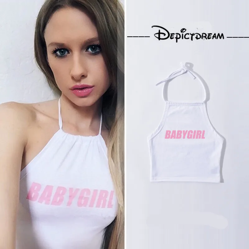 

Новая женская одежда, топы, уличный черный пикантный короткий топ с буквенным принтом без бретелек, женская летняя футболка без рукавов с по...