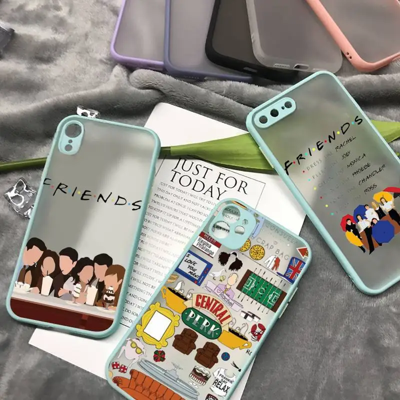 

Central Perk Coffee friends tv show Phone Case matte transparent For iphone 7 8 11 12 13 plus mini x xs xr pro max cover