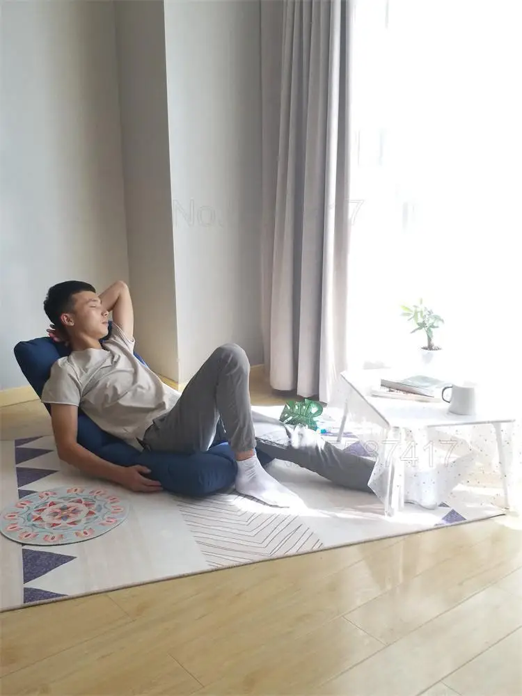 Lazy Couch Tatami Bed Folding Backrest Single Bedroom Small Above Ground Room Balcony Net Red Chair |