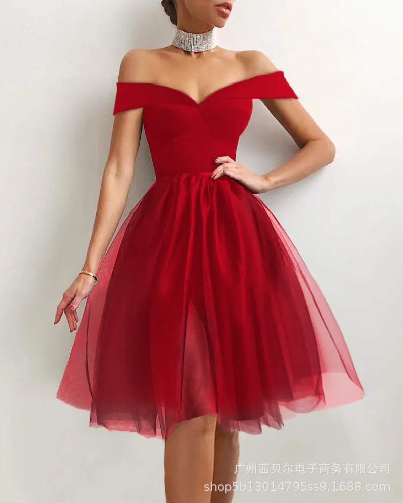 

Mandylandy Women Elegant Mesh Strap Evening Party Dress Lady Sexy Sleeveless Halter Hollow Out Long Dress