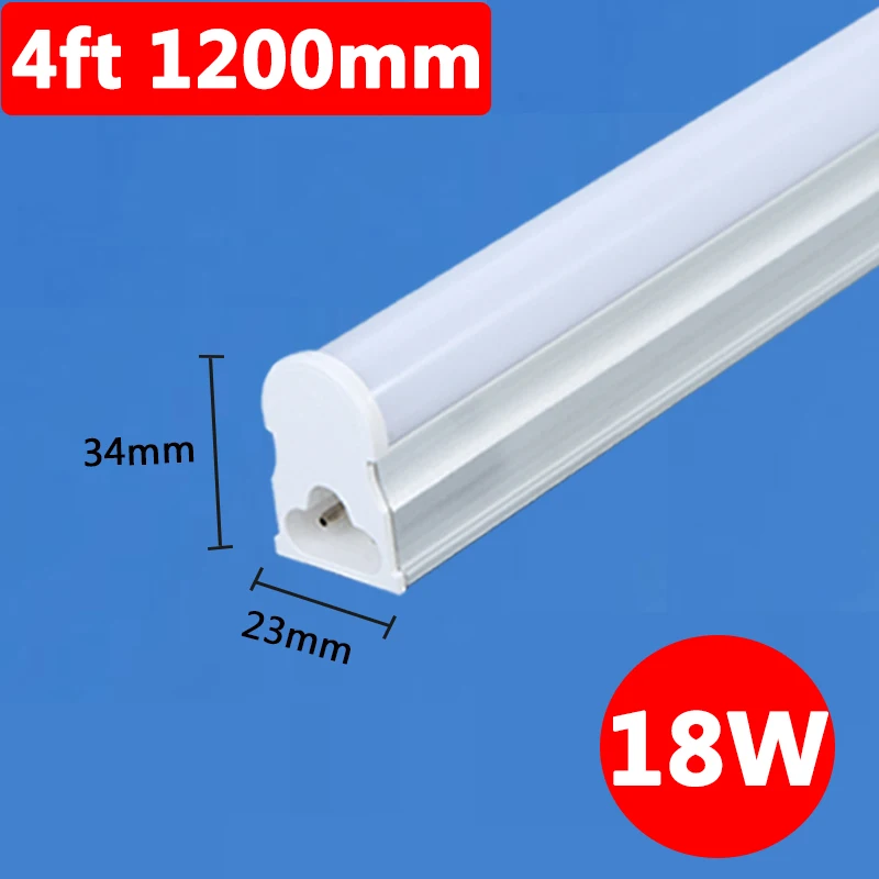 18W 120CM 10 шт. T5 пробки СИД светильник 120 см 120 мм 90 см 60 см 30 светодиодные трубки лампы Настенный светильник 5 Вт 9 Вт, 15 Вт, 18 Вт, 220V дома светильник ing T5 4ft 3ft трубки - Испускаемый цвет: 18W 120CM