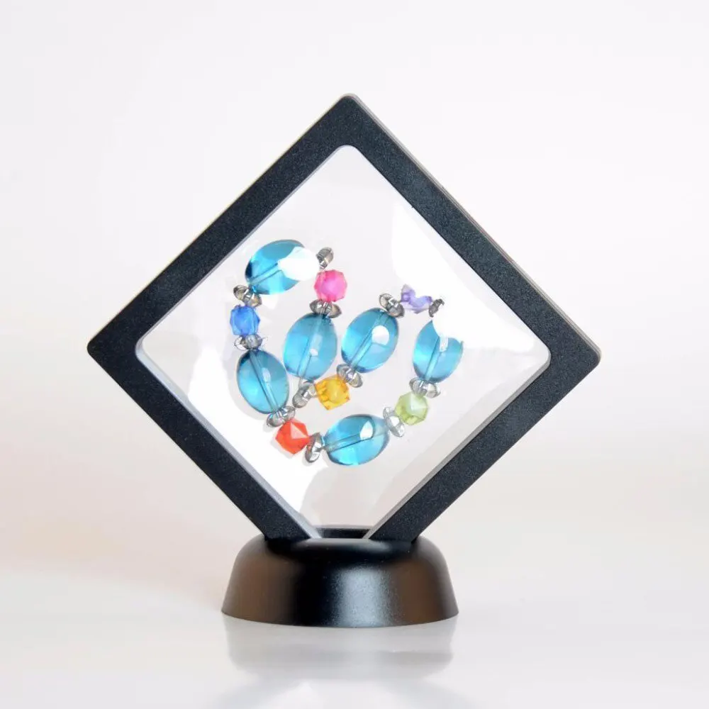 Floating Picture Frame Shadow Box Jewelry Display Stand Ring Pendant Holder Protect Jewellery Stone Presentation Case 3D Boxs | Дом и сад