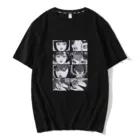 Футболка junji Ito, Мужская футболка унисекс с мультяшным дизайном, мужская летняя футболка, Винтажная футболка с короткими рукавами из японского аниме