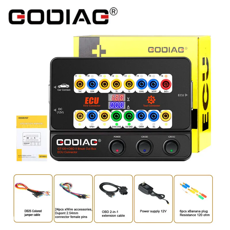 GODIAG GT100 + GT100 Pro OBD2 ECU коннектор CAS4/CAS4 +/FEM BDC тестовая платформа для Xhorse VVDI2/Autel IM608 IM508 /K518ISE /CGDI