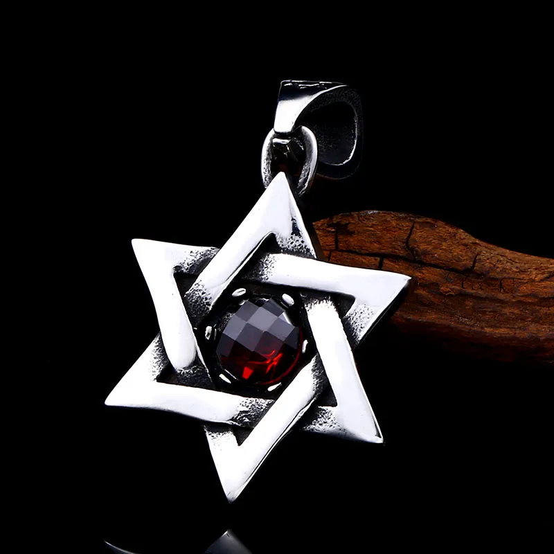 Байер магазин 316L Нержавеющая сталь ожерелье Звезда Давида Высокое качество модная цепочка унисекс ювелирные изделия LLBP8-017R