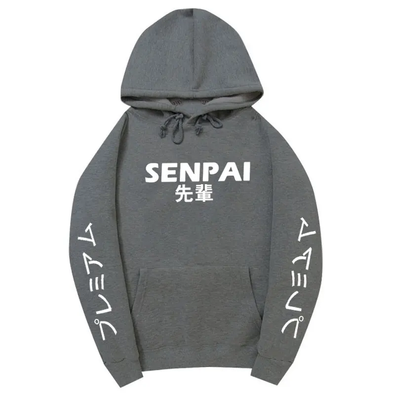 Модная японская уличная одежда SENPAI, толстовка с капюшоном, несколько цветов, мужские и женские толстовки, пуловер, sudadera hombre