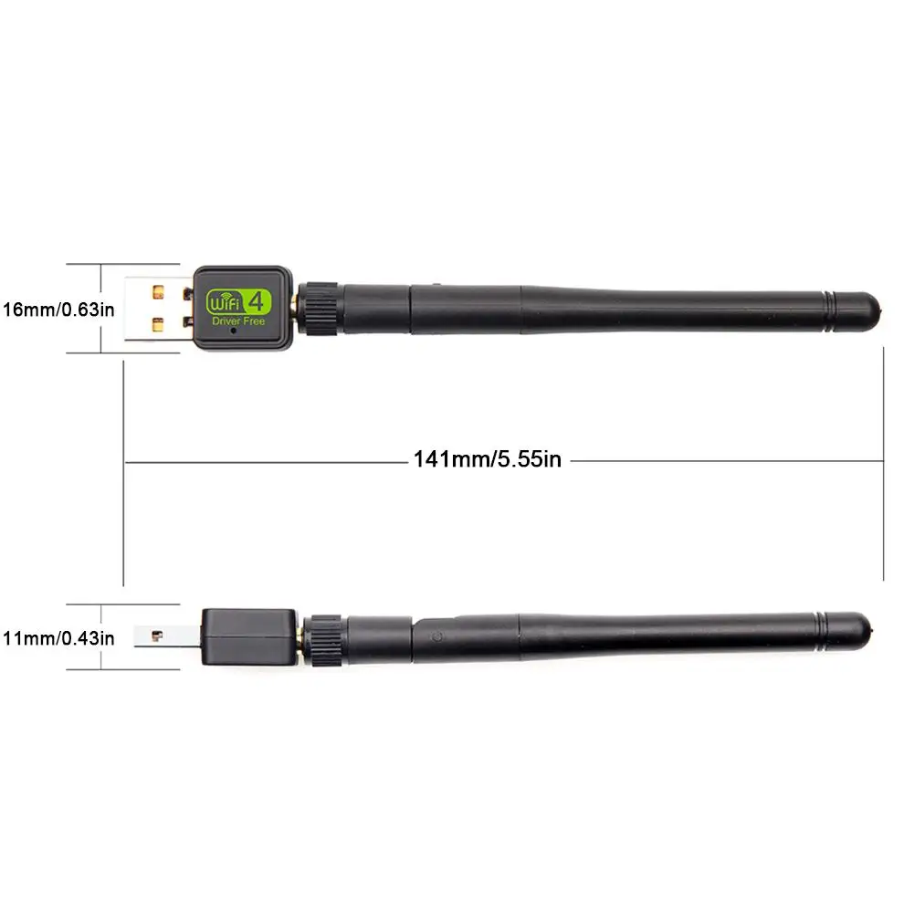 USB WIFI адаптер двухдиапазонный внешний сетевой 2 4G 150M беспроводная сетевая карта