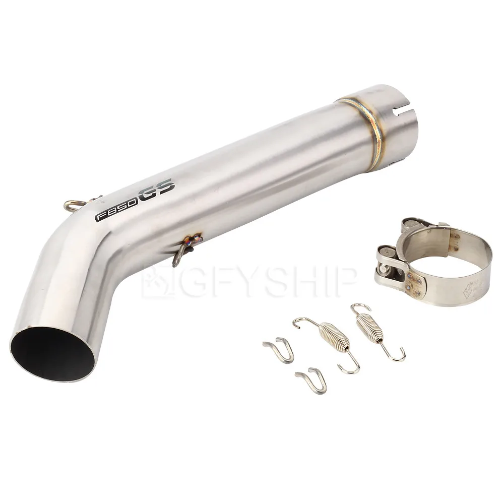 

For BMW F750GS F850GS 2018 2019 2020 F850GS / ADV 18 19 20 F 850 GS Escape Slip-on Motorcycle Exhaust Muffler Mid Link Pipe 51mm