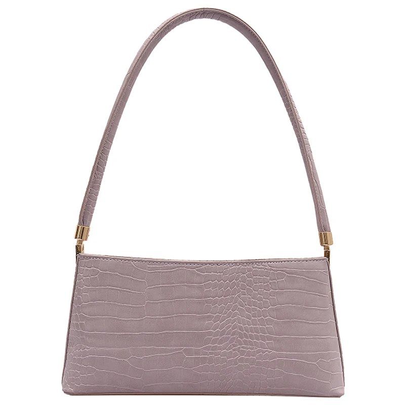 

Designer pu Leather Underarm Bag Fashion Luxury Women Small Tote Bag Stone Pattern Female Handbags Clutch Simple Shoulder Bag