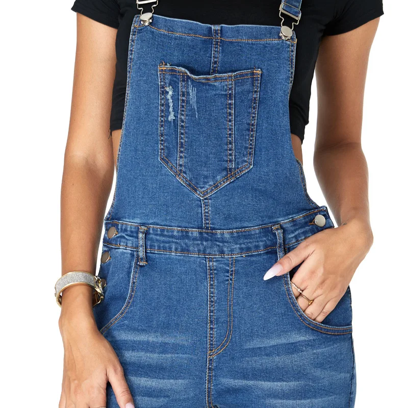 

Ladies loose denim overalls