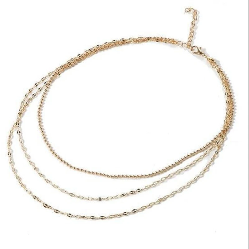 Чокер HebeDeer женский многослойный модное ожерелье для девушек колье с желтыми