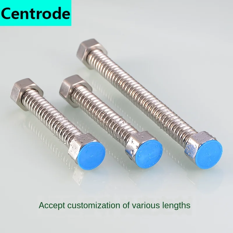 304 stainless steel corrugated pipe high pressure explosion-proof water heater inlet hose basin toilet connection outlet | Обустройство