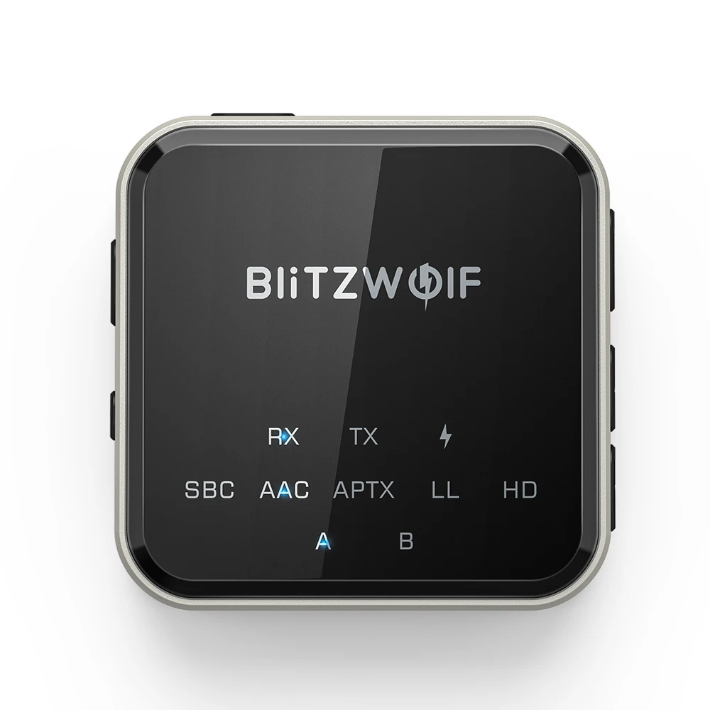blitzwolf bw bl3 bluetooth compatible audio transmitter receiver adapter wireless 3 5mm aux audio adapter for tv pc speaker home free global shipping