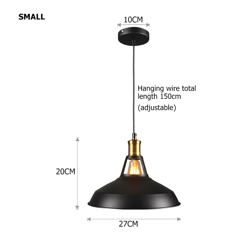Винтажный промышленный подвесной светильник Ретро потолочный скандинавский