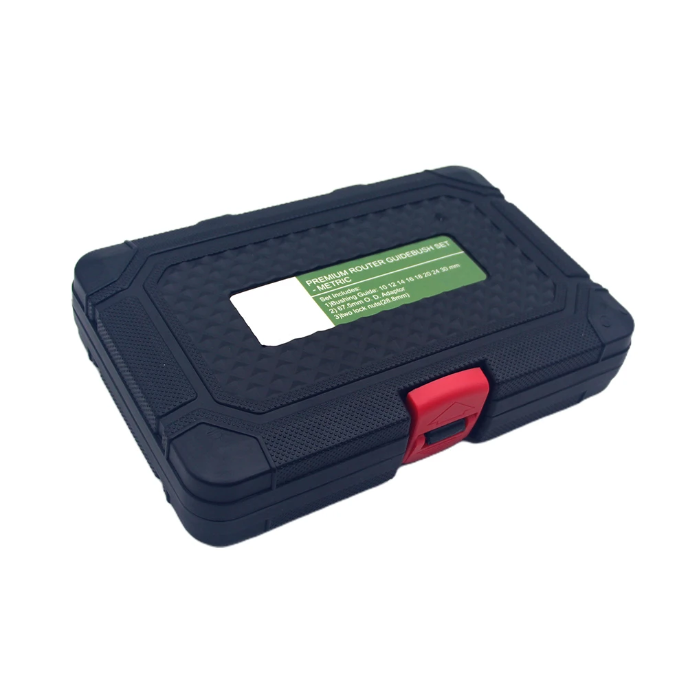 

DCT Brass Assorted Trimming Machine Woodworking Tool Carpenter Accessories With Lock Nuts Router Bushing Set Template Guides