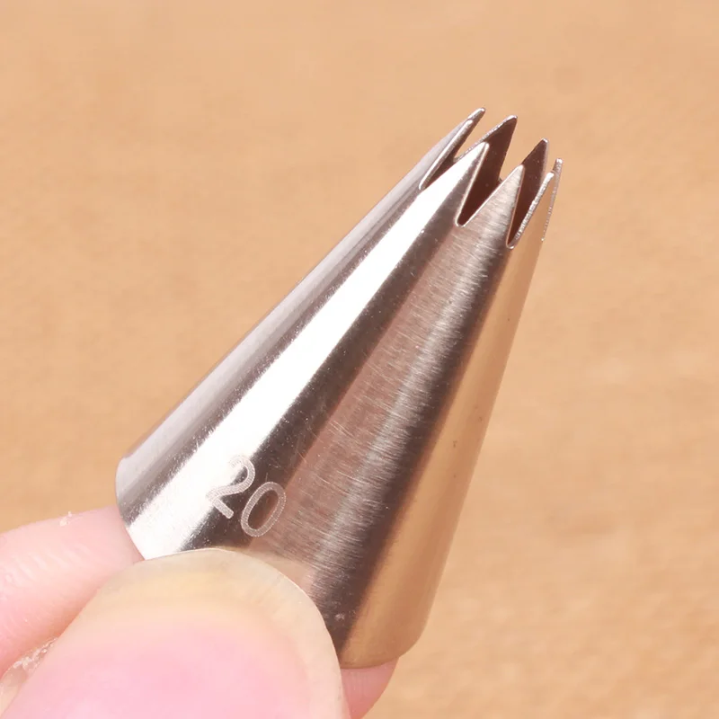 #20 OpenStar tip Shell Rosette Zigzag покрытие из нержавеющей стали трубопровод сопла насадки для