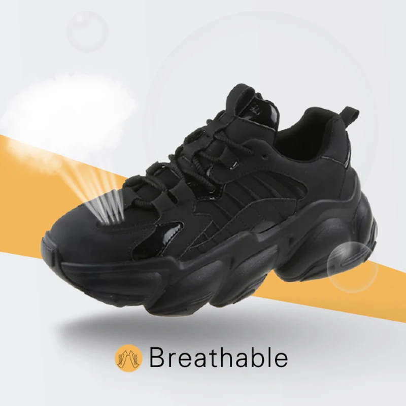 

Women's Sneakers Shoes Lace Up Thick Platform Casual Shoes Woman Comfort Lady Walking Footwear Fashion Female Spring New