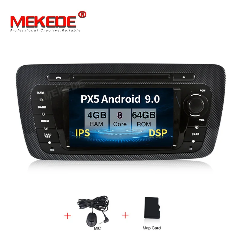 model MEKEDE ips экран DSP 4+ 64G Автомобильный dvd-плеер радио для сиденья Ibiza 2009 2010 2011 2012 2013 автомобильный стерео gps навигация wifi BT - Цвет: model