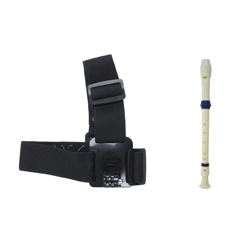 

2 Pcs Accessories: 1 Pcs Action Camera Head Strap Mount For Go Pro SJ5000 Sport Camera & 1 Pcs Music Instrument 6 Holes Soprano