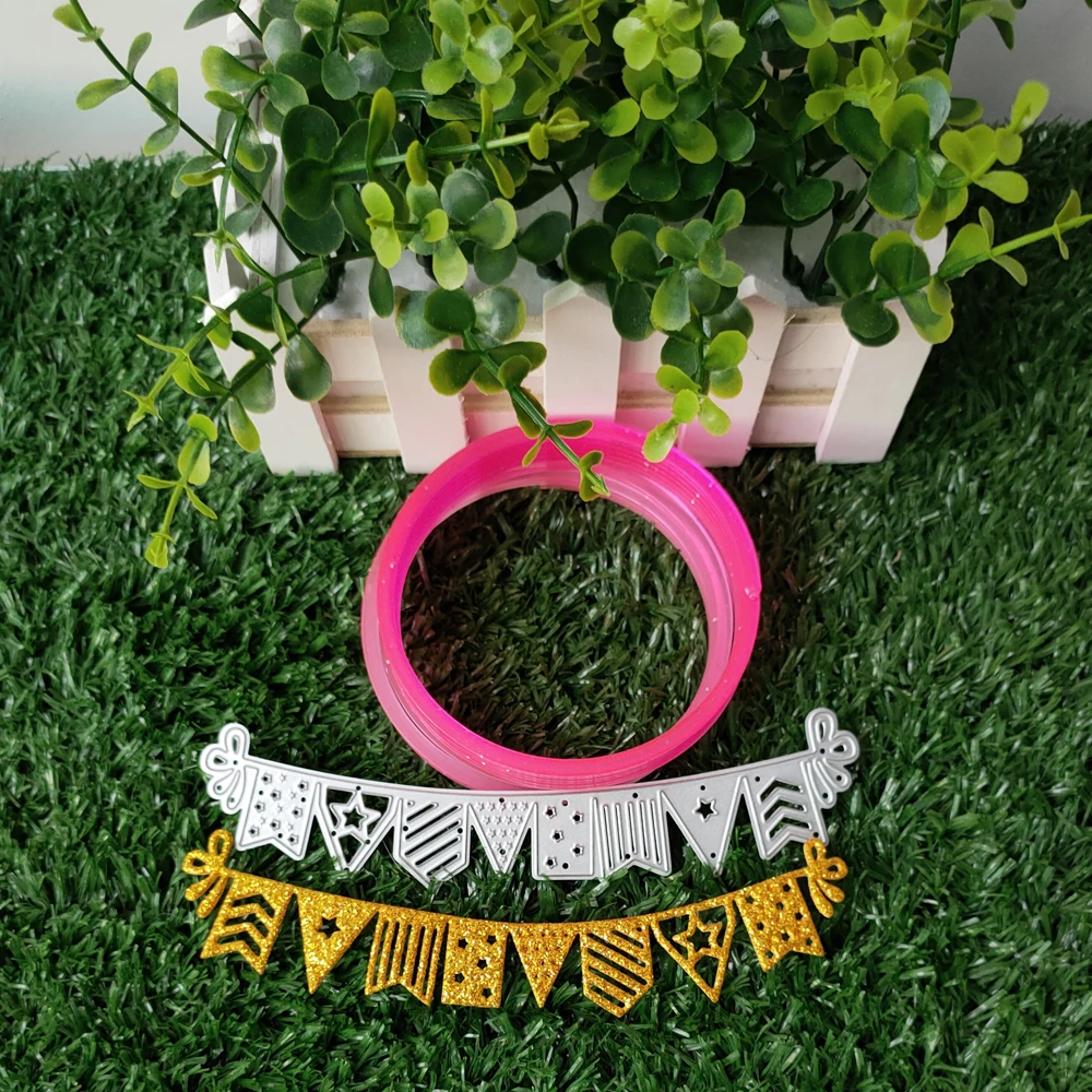 Новый баннер Подвеска из стали в форме флага дизайн металлический Трафаретный