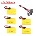 4,8 v 700mAh аккумуляторная батарея Ni-CD AA 4,8 v bateria и зарядное устройство набор для RC игрушки лодки автомобили пистолет поезд модель грузовика