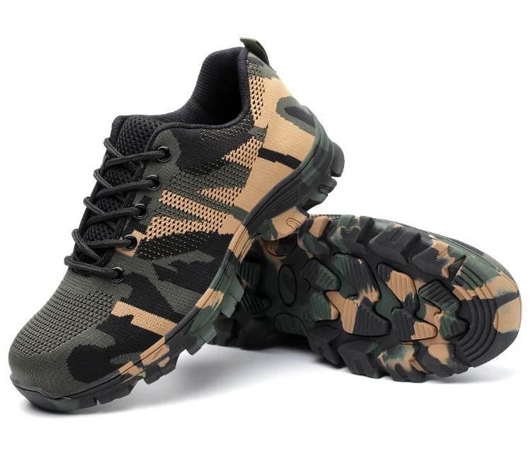 

2019 New Men Hiking Shoes Lightweight Breathable Outdoor Sports Shoes Camouflage Wear-resistant Sneaker for Man Tactical Boots