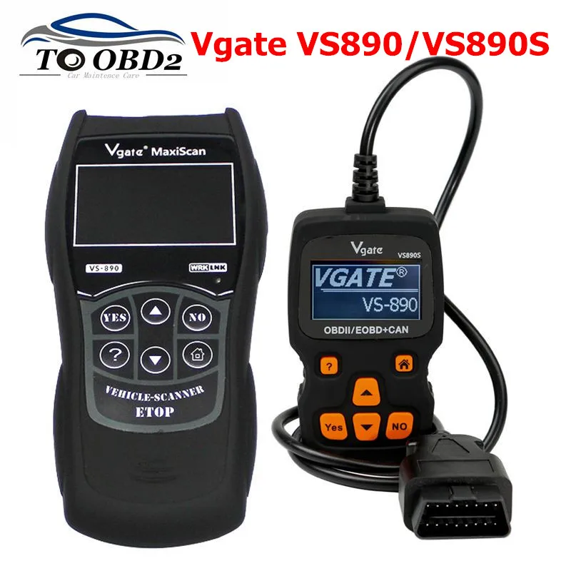 Новейший диагностический сканер Vgate VS890S VS890 OBD2 VS 890 CAN BUS многоязычный считыватель
