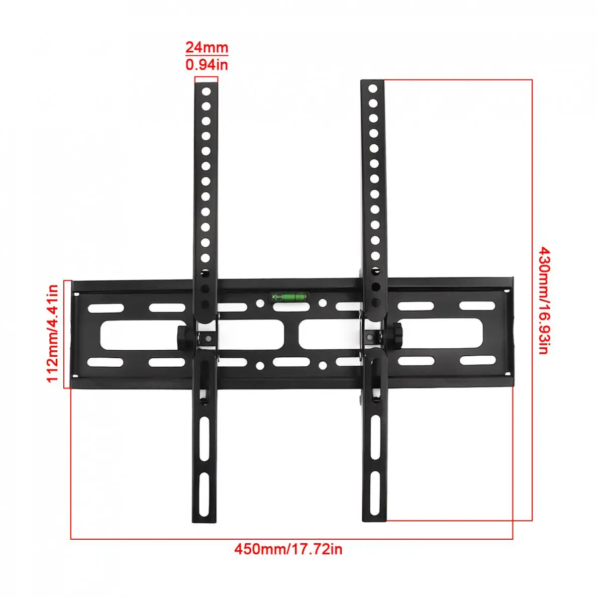 Universal 30KG Adjustable TV Wall Mount Bracket Flat Panel Frame Support 15 Degrees Tilt with Level for 26 - 55 Inch LCD LED | Электроника