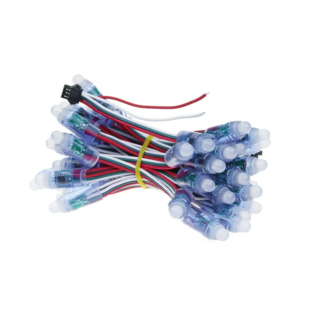 50 шт. Бесплатная доставка DC5V RGB WS2811 светодиодный пиксельный модульный 12 мм