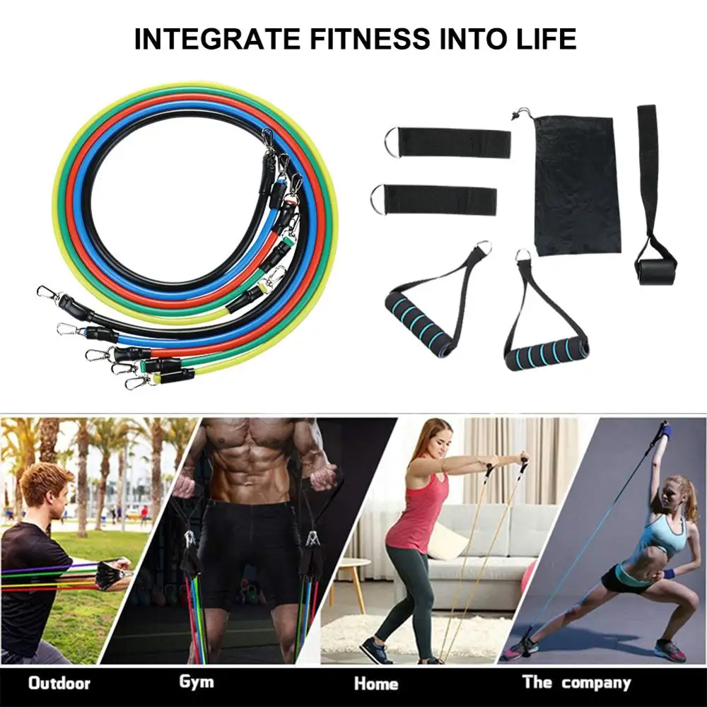 11 шт./компл. эластичные ленты для фитнеса|Эспандеры| |