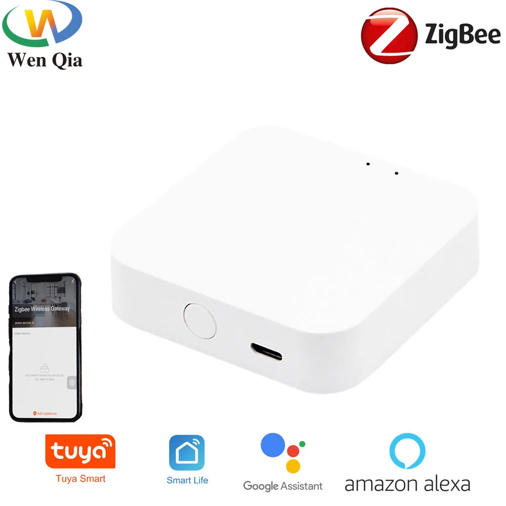 

Zigbee 3.0 Wireless Gateway,Tuya Smart Home Control Hub,Smart Life APP Voice Control,For Zigbee Sensor,Alexa Google Assistant