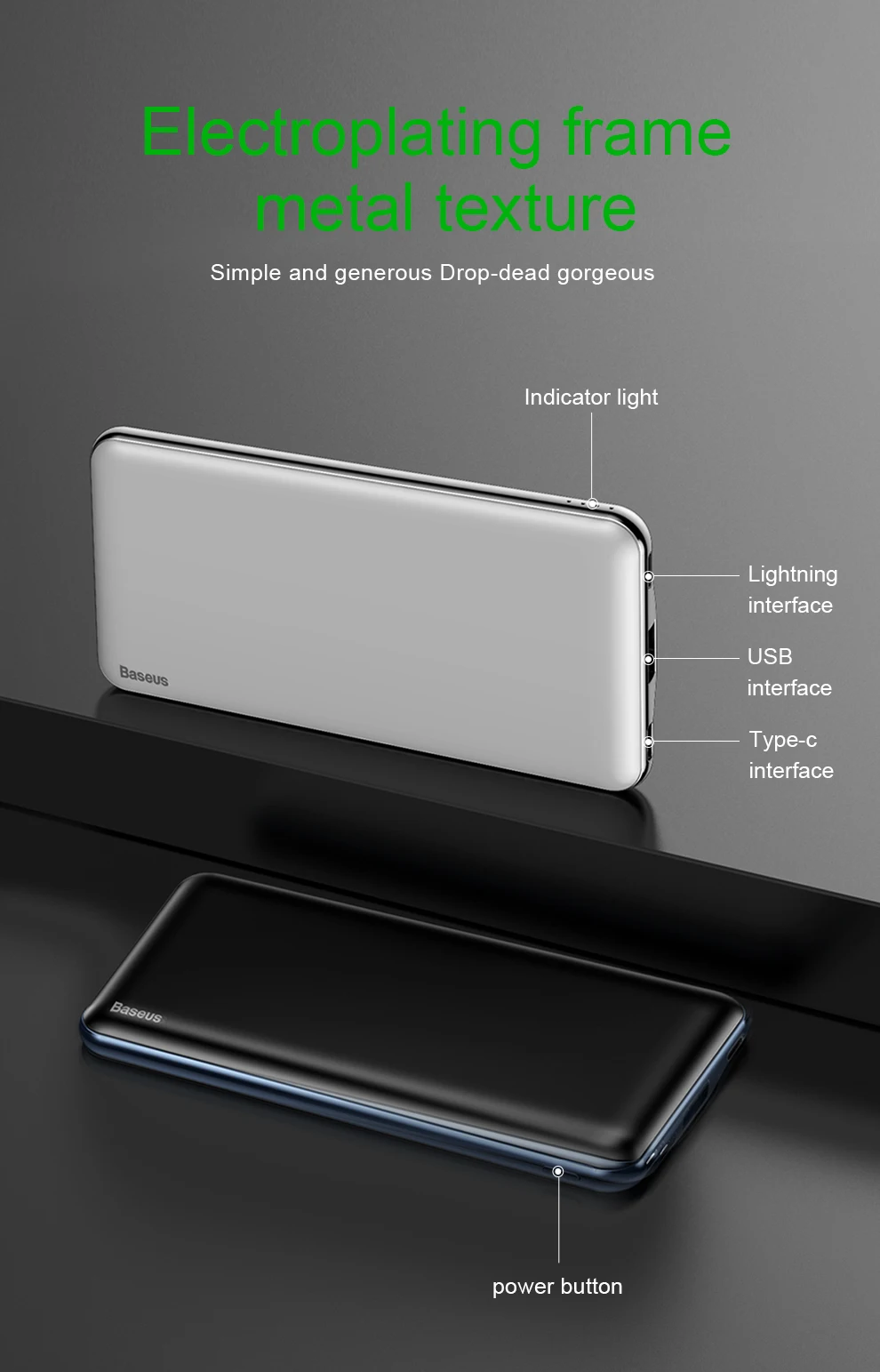 Baseus 3A power Bank 10000 мАч PD3.0 быстрое зарядное устройство USB-C Быстрая зарядка внешняя батарея для iPhone samsung Xiaomi внешний аккумулятор