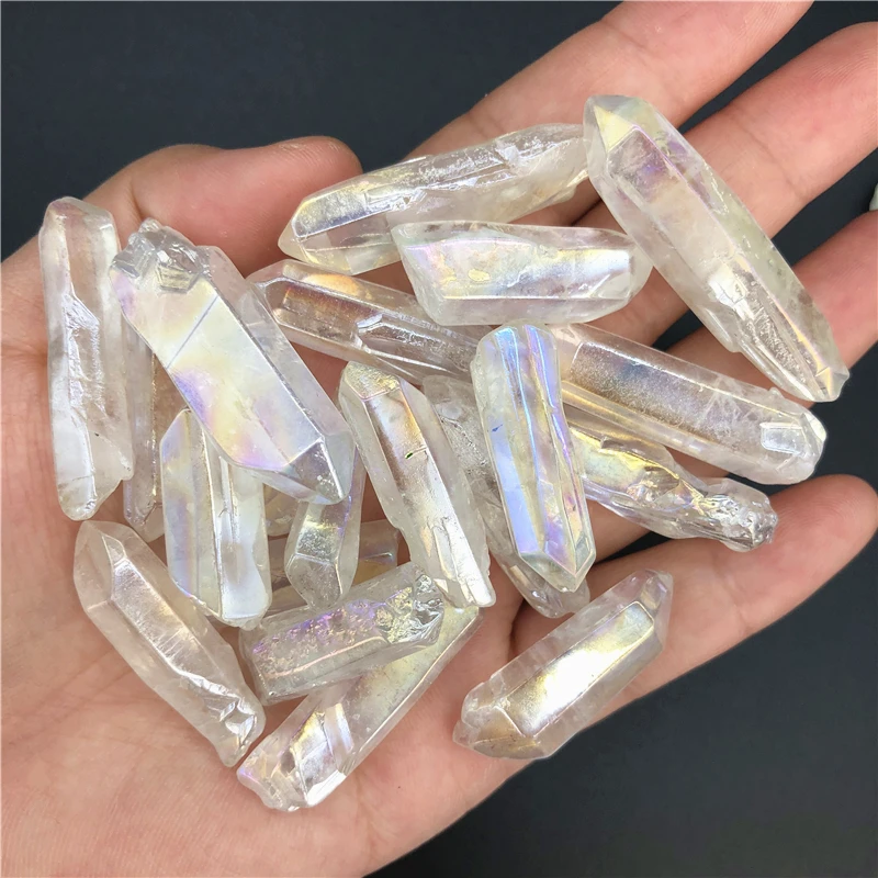 50 г Белый Титан Aura Lemurian семена кварца кристаллические камни точечный образец