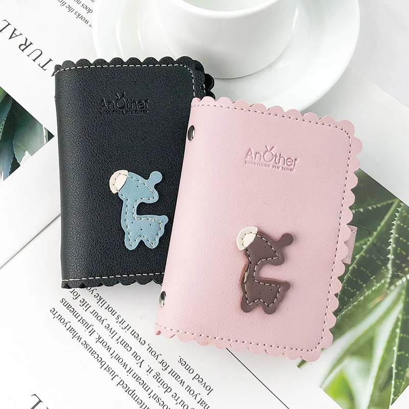 NI WEI ER милый персональный олененок женская сумка для карт Функция 24 бита чехол