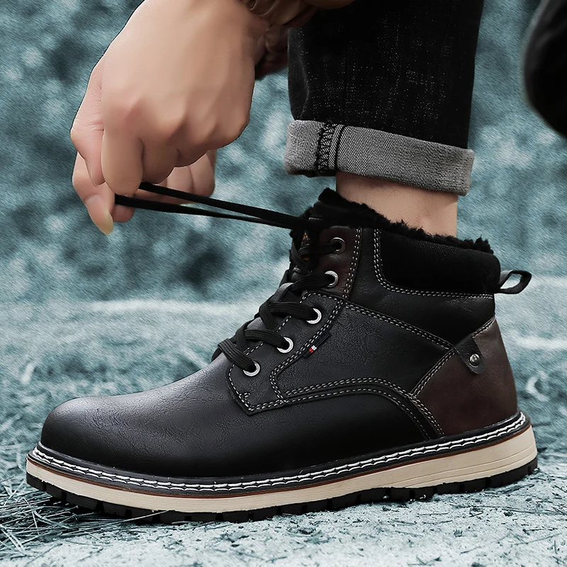 

Casualmen's boots sneakers leisure black wear sport leather Men's man fashion mens zapatos zapatillas Sneaker para shoes