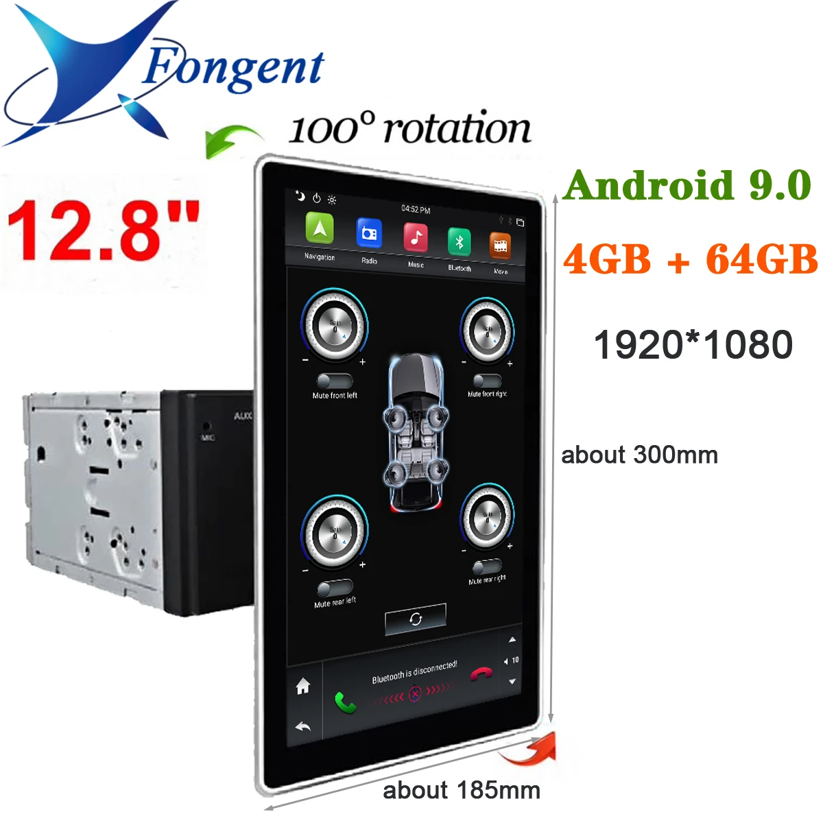 Вращающийся DVD плеер в стиле Тесла Android GPS радио для VW Toyota Nissan Kia hyundai Ford Opel