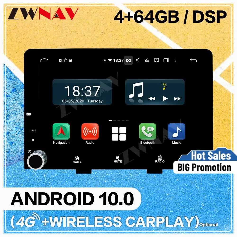 128G Carplay Android 10 экран мультимедийный DVD плеер для KIA RIO 2017 2018 Автомобильный GPS