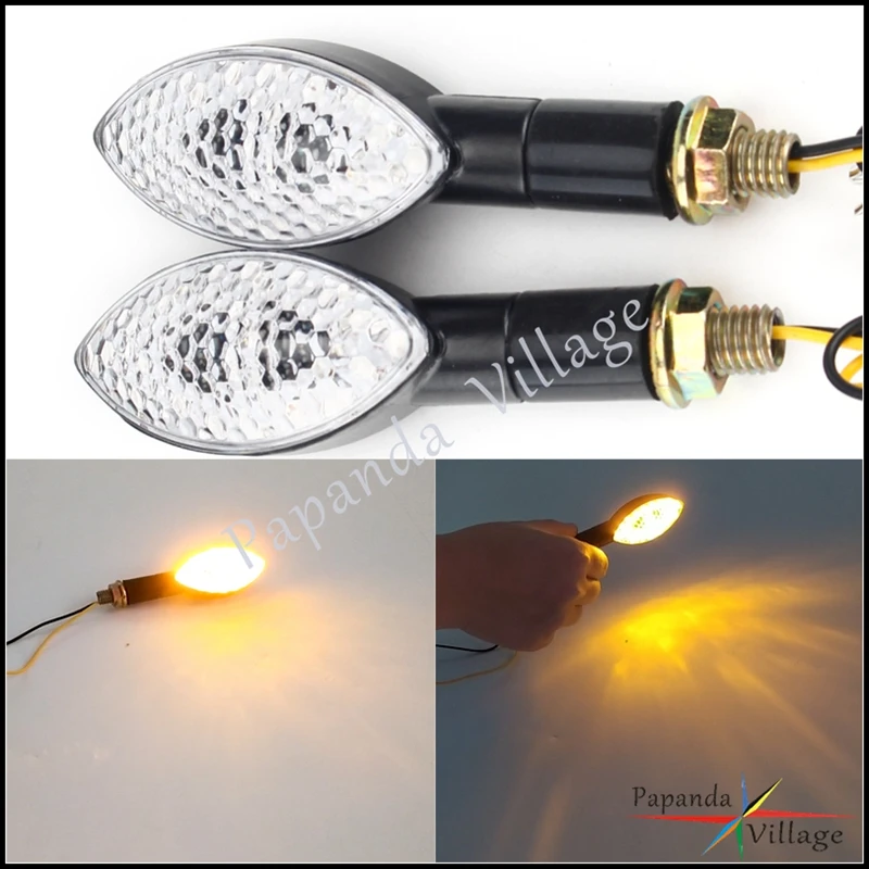 

Универсальный светодиодный указатель поворота для мотоцикла, поворотный индикатор желтого цвета, 12 В, для Honda, Suzuki, Yamaha, Harley