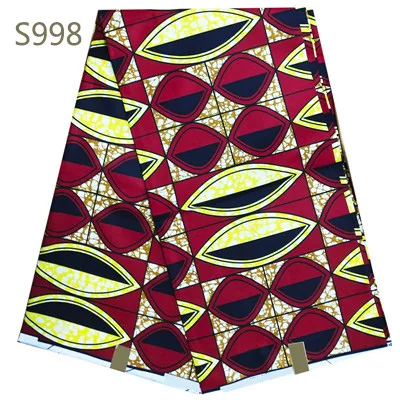 

wholesale african material 6yards african clothes wax fabric african printed 100% cotton real soft wax fabric 006